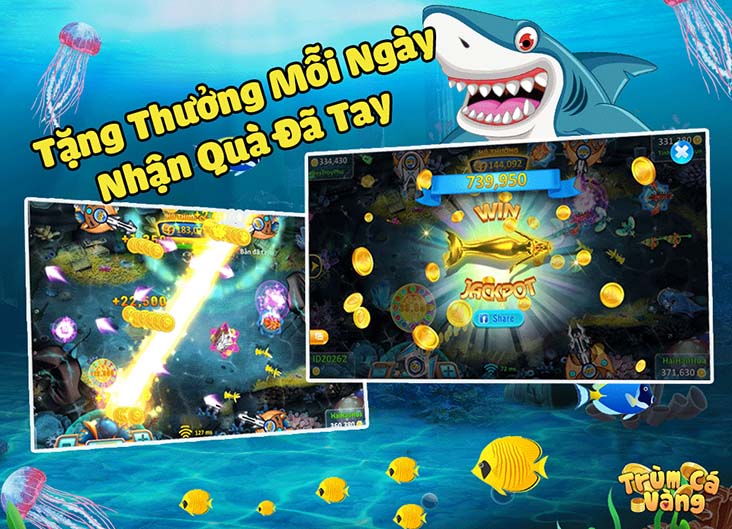 Trùm Cá Vàng Club - Giao diện chơi game