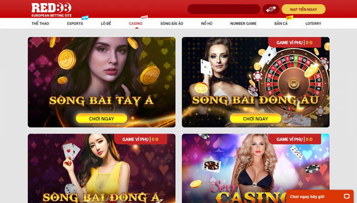 Các trò chơi tại RED88