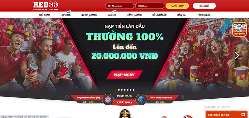 Khuyến mãi hấp dẫn tại RED88